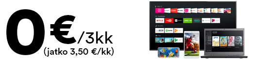 <h4>Kanavapakettien ja ohjelmakirjastojen katseluun tarvitset DNA TV -liittymän, jolla voit katsoa ohjelmia myös esim. tabletilla ja älypuhelimella</h4> dnatv-kanavapaketeille-banner300418.jpg